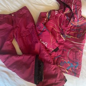 Orage ski snow jacket and pants size 8 youth